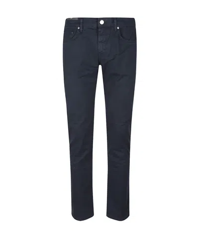 Pt Torino Stretch-cotton Trousers In Blue