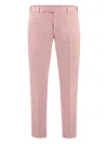 Pt Torino Stretch-cotton Trousers In Pink