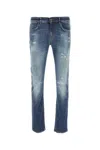 Pt Torino Stretch Denim Jeans Featuring Distressed Detailing In Denim