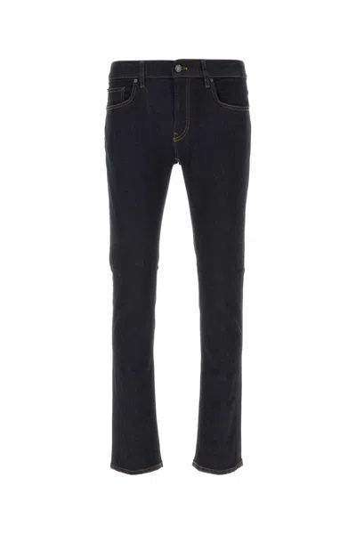 Pt Torino Stretch Denim Jeans Five Pockets Design In Black