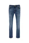 Pt Torino Stretch Denim Swing Jeans In Blue