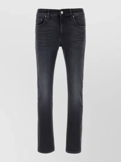 Pt Torino Stretch Denim Jeans Mid Rise Slim In Pink