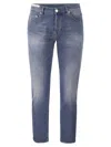 Pt Torino Stretch Denim Reggae Jeans In Chiaro