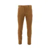 Pt Torino Stretch Gabardine Master Fit Pants In Brown