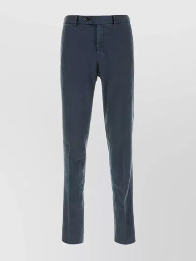 Pt Torino Stretch Linen Blend Pant With Elastic Waistband In Grey