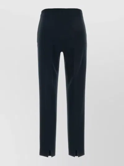 Pt Torino Stretch Polyester High Waisted Slim Pant In Black