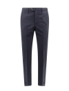 Pt Torino Style Stretch Wool Master Fit Trousers In Black