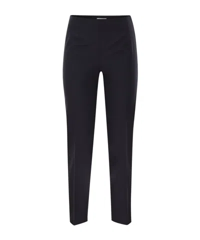 Pt Torino Gioia High-waist Slit Trousers In Blue