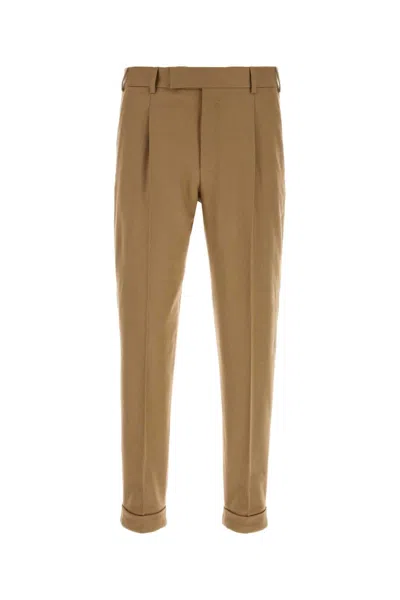Pt Torino Stretch Wool Blend Trousers In Neutral