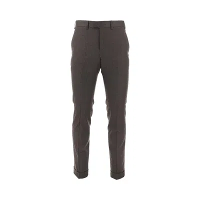 Pt Torino Stretch Wool Master Fit Pants In Black