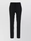 Pt Torino Stretch Wool Trousers Featuring Front Crease In Black