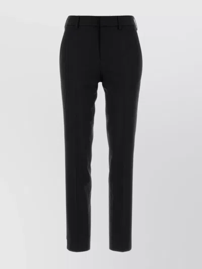 PT TORINO STRETCH WOOL TROUSERS FEATURING FRONT CREASE