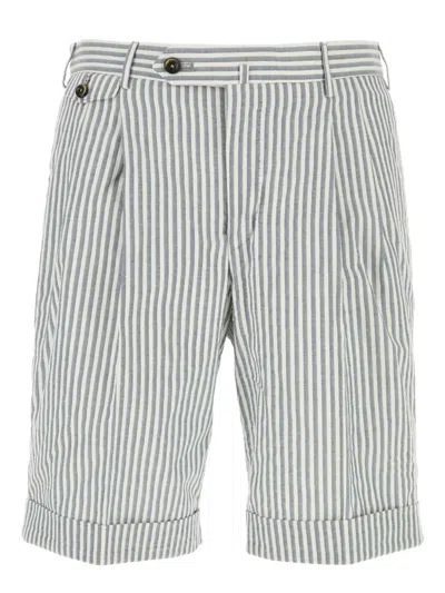 PT TORINO STRIPED BERMUDA SHORTS