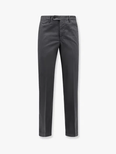 Pt Torino Style Stretch Cotton Master Fit Trousers In Gray
