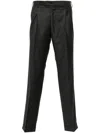 Pt Torino The Rebel Wool Trousers In Grey