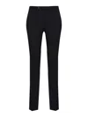 Pt Torino Tailored Stretch-wool Trousers In Black