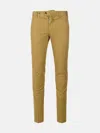 Pt Torino 'superslim' Brown Cotton Pants In Brown