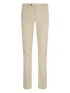 Pt Torino Superslim Fit Beige Cotton Chinos With Classic Pockets