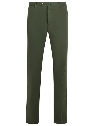 Pt Torino 'superslim' Green Cotton Pants