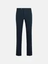 Pt Torino 'superslim' Navy Cotton Pants In Navy
