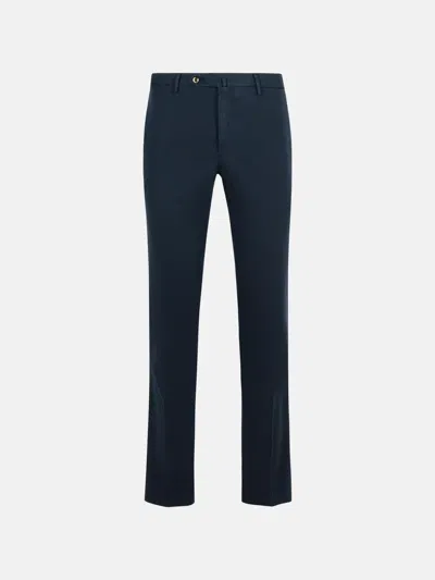 Pt Torino 'superslim' Navy Cotton Pants