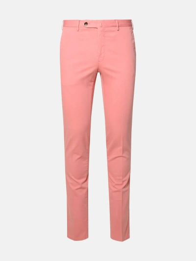 Pt Torino 'superslim' Pink Cotton Blend Trousers