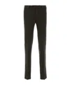 Pt Torino Dark Brown Stretch Cotton Blend Pant In Black