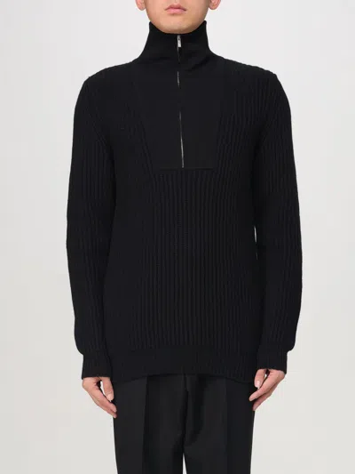 Pt Torino Ribbed Zip-neck Sweater In Multi