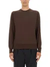 Pt Torino Man Sweater Cocoa Size 42 Virgin Wool In Brown