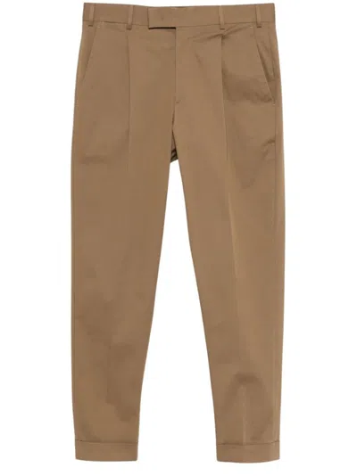 Pt Torino Tailored Beige Pants With Front Pleats