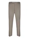 Pt Torino Tailored Beige Trousers With Practical Pockets In Gray