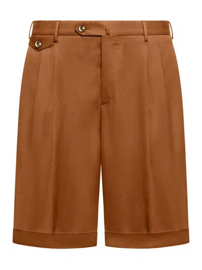 Pt Torino Tailored Bermuda Shorts In Brown
