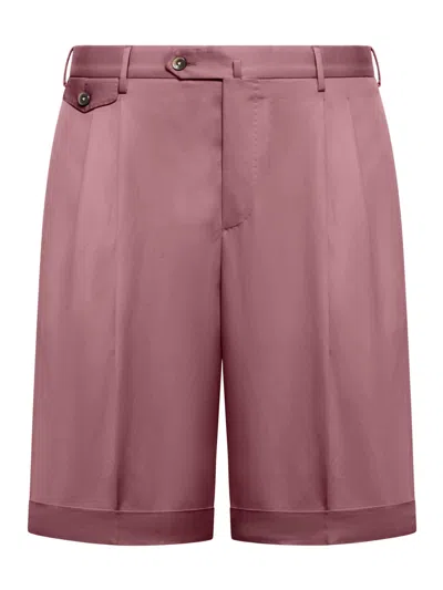 Pt Torino Tailored Bermuda Shorts In Pink & Purple
