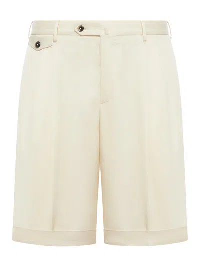 Pt Torino Tailored Bermuda Shorts In White