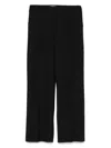 Pt Torino Tailored Black Trousers With Concealed Fastening In Black