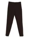 Pt Torino Tailored Black Trousers With Straight-leg Cut In Multi