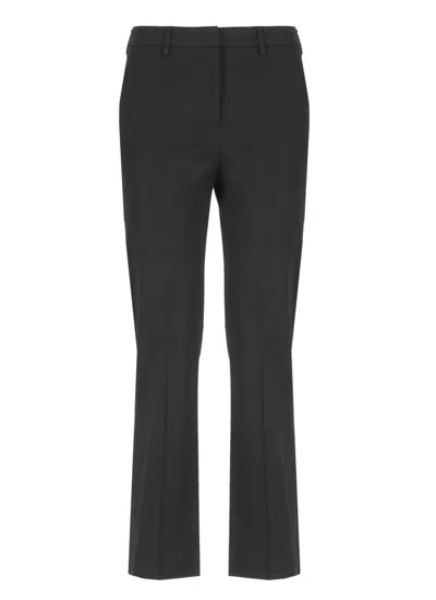 PT TORINO PT TORINO TAILORED BLACK VISCOSE PANTS