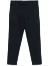 Pt Torino Navy Blue Cotton Trousers In Black