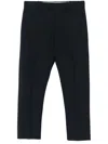Pt Torino Tailored Blue Trousers With Subtle Crease In Black