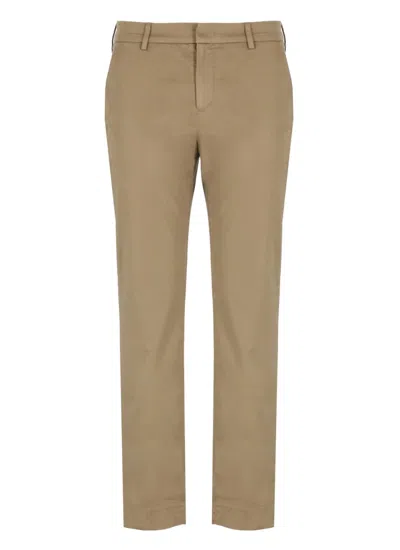 Pt Torino Tailored Brown Cotton Pants