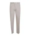 Pt Torino Tailored Cotton Trousers In Gray