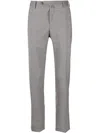 Pt Torino Tailored-cut Tapered Trousers In Grey