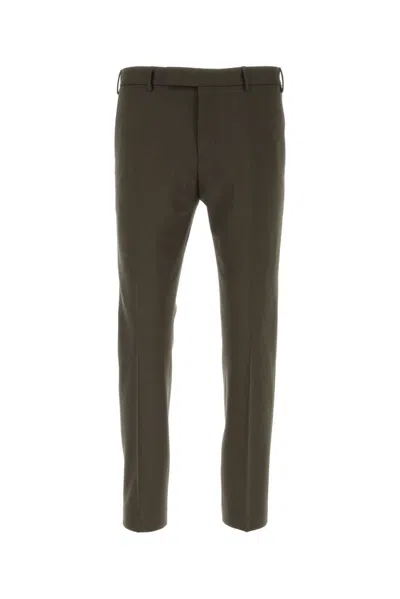 Pt Torino Tailored Fit Classic Pants In Brown