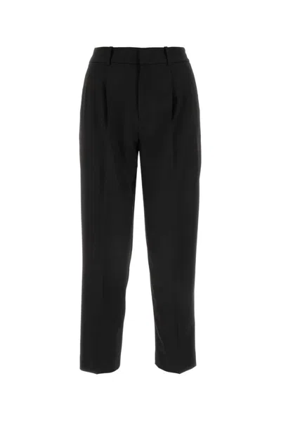 Pt Torino Black Stretch Polyester Pant