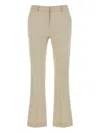 Pt Torino Tailored Flared Trousers In Neutral