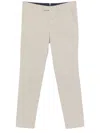 Pt Torino Beige Tailored Trousers With Hidden Closure In Grey