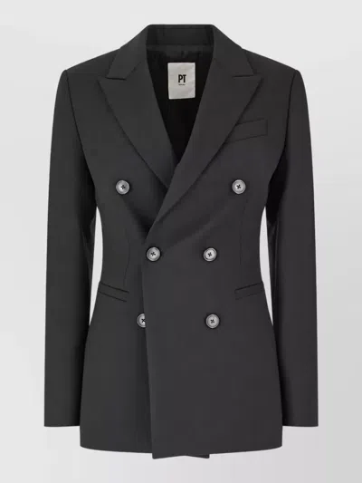 Pt Torino Tailored Jacket In Black