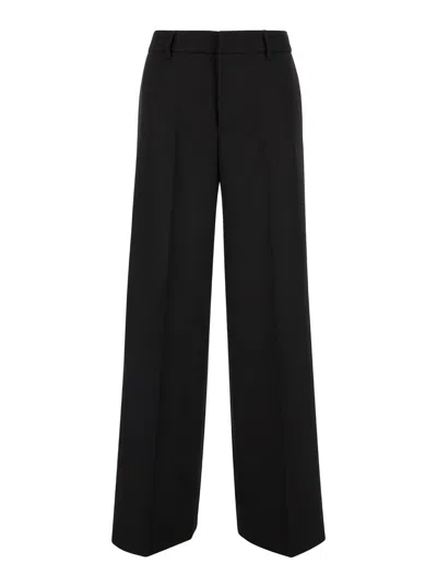 PT TORINO TAILORED HIGH WAISTED BLACK TROUSERS