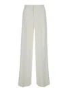 PT TORINO TAILORED 'LORENZA' HIGH WAISTED WHITE TROUSERS IN TECHNICAL FABRIC