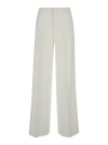 Pt Torino Tailored 'lorenza' High Waisted White Trousers In Grey